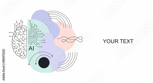 Abstract vector design of an artificial intelligence brain circuit integrated with human DNA