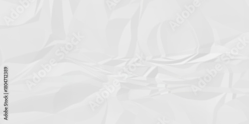 White paper rough obsolete wrinkle cardboard crumpled satin fabric ripped cloth decoration background	
