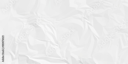 White paper rough obsolete wrinkle cardboard crumpled satin fabric ripped cloth decoration background	
