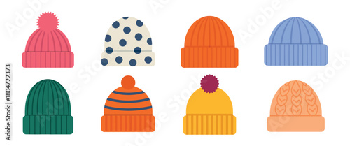 Knitted Hats – Winter Head wear in Various Colors and Styles