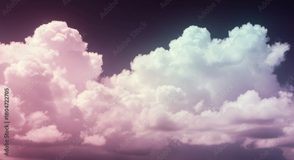 Fototapeta premium Dreamy Pastel Rainbow Cloudscape