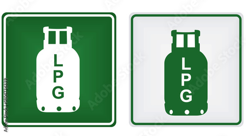 LPG gas sign. vector illustration	
