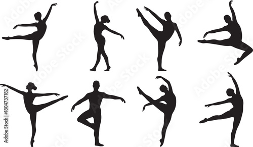 Ballet Dancers Silhouettes Collection