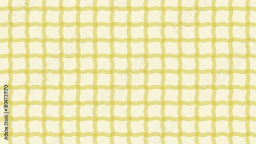 Seamless pattern of wavy yellow lines on light background creates soothing and repetitive design