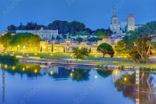 Avignon in the evening, France