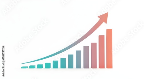 Free Download Icono de diagrama gráfico hacia arriba, gráfico de éxito de crecimiento empresarial con flecha, signo de barra de negocios, símbolo de crecimiento de ganancias, símbolo de barra de progreso, iconos de - GFXLoad