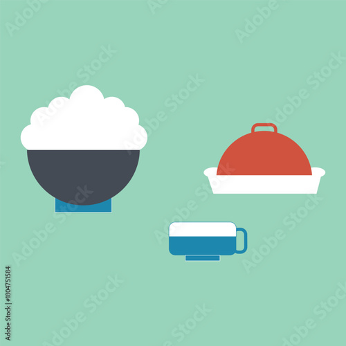 Lunch time design. Menu icon.Vector