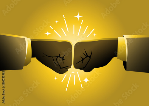 Fist Bump Gesture – Friendship, Support, and Team Spirit