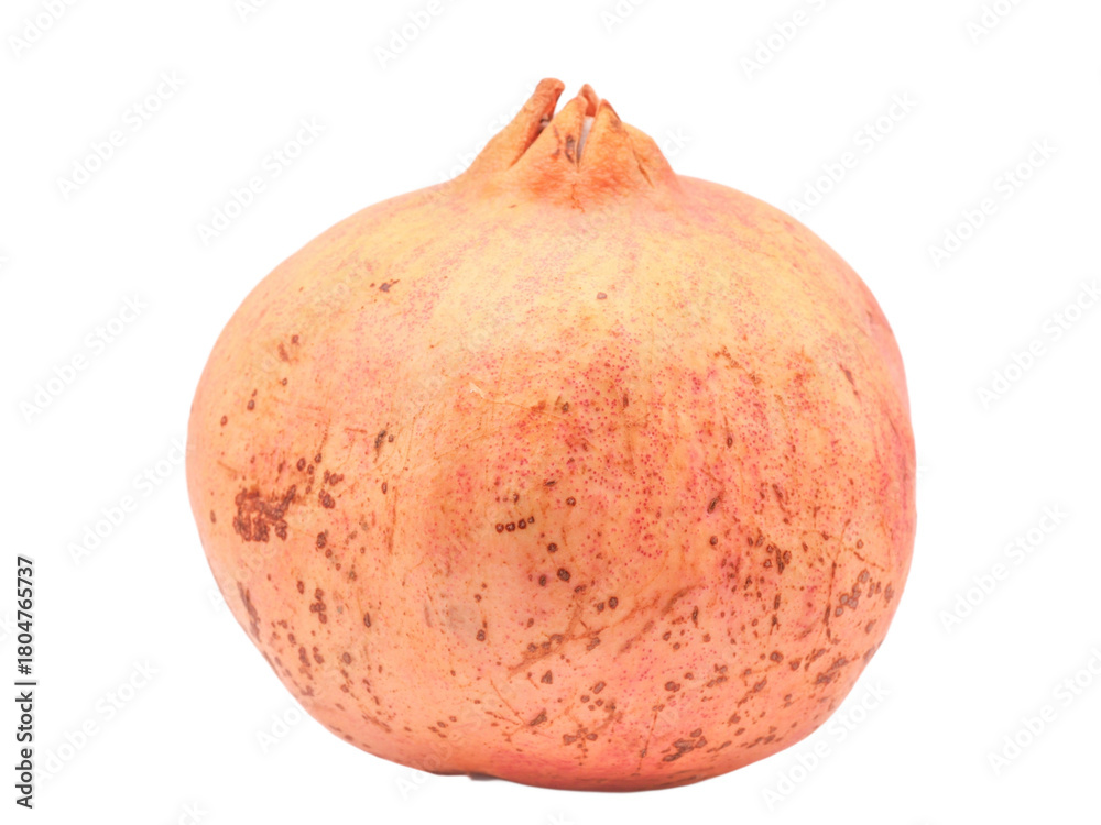 Fototapeta premium Whole Fresh Pomegranate Fruit Isolated on Transparent Background