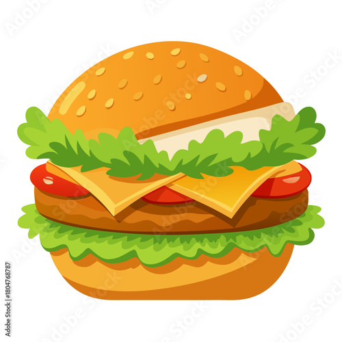 Crispy chicken fillet sandwich with lettuce and mayo, neatly arranged and isolated on a white background, high-resolution studio photograph style.