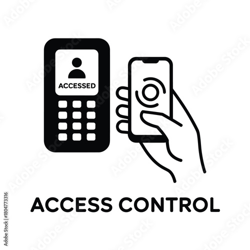 Smartphone access control system with keypad device