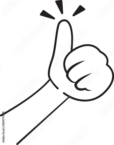 엄지척 손가락 동작