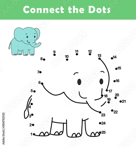 Photography Dot to Dot Worksheet for Kids
