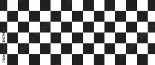 Floor in perspective with checkerboard texture. Empty chess board. Vector illustration.