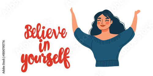 motivational message about believing in yourself and staying positive