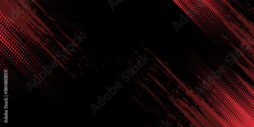 Halftone dots red and blue color pattern gradient grunge texture background. Dot pop art comic sport style vector illustration. modern background