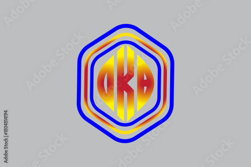 Hexagonal Monogram Logo