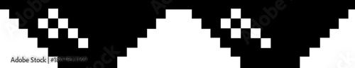 Pixel sunglasses icon, retro pixelated glasses meme and cool accessory vector illustration, black flat style design, digital 8-bit shades set on transparent background