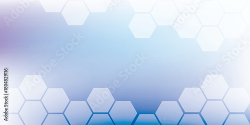 Vibrant blue and purple gradient hexagonal grid pattern modern geometric digital design.