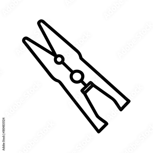 Clothespin icon for household and crafting projects