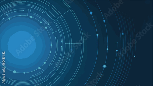 Digital Network Orbiting System with Stars orbital