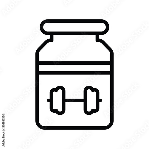 Body building protein icon