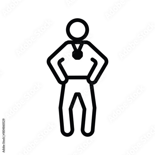 Body builder champion icon
