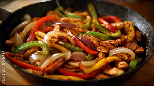 Chicken Fajitas With Saut Peppers And Onions