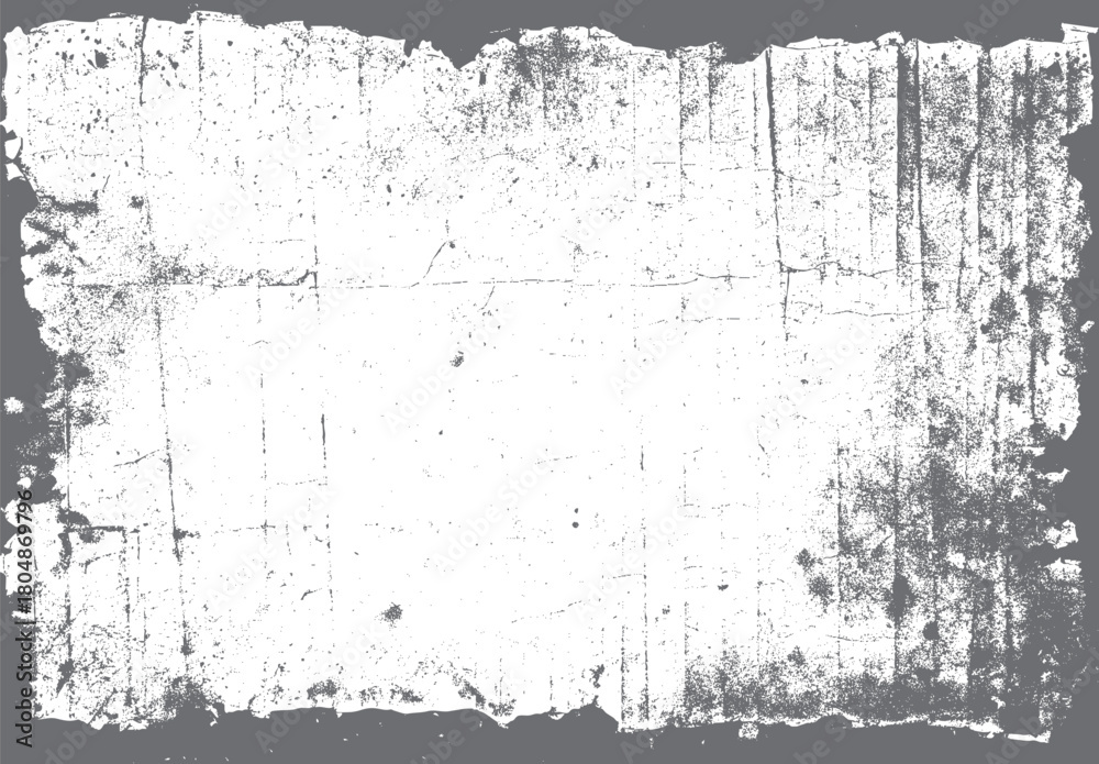 Obraz premium Distressed grey and white textured background with cracks and speckles grunge dirty