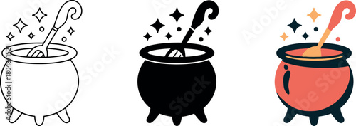 Illustration of a bottle and a glass of juice with a vector cartoon icon of a pot of gold and coins for Irish luck