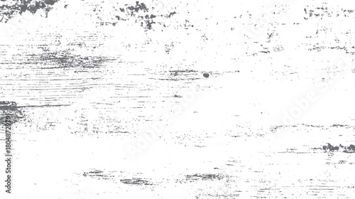 Distressed weathered wood grain texture with horizontal lines and scattered dark gray speckles on a white background