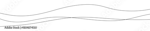 Thin curved wavy lines