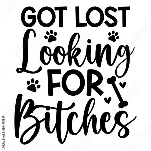 Got lost looking for bitches