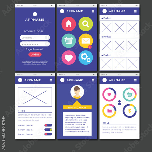 Modern flat style admin dashboard banner design