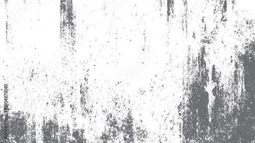 Grunge distressed texture background with scattered grey speckles and vertical streaks on white dirty