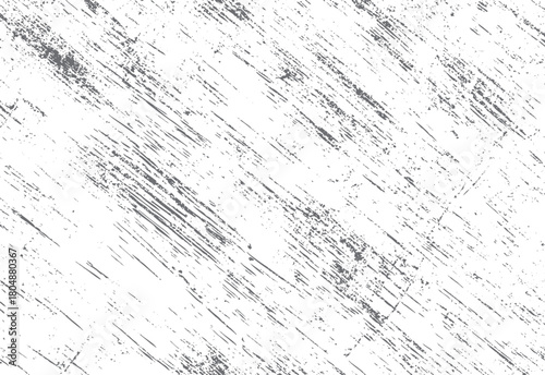 Seamless distressed grunge texture background with diagonal grey scratches and speckles on white vector