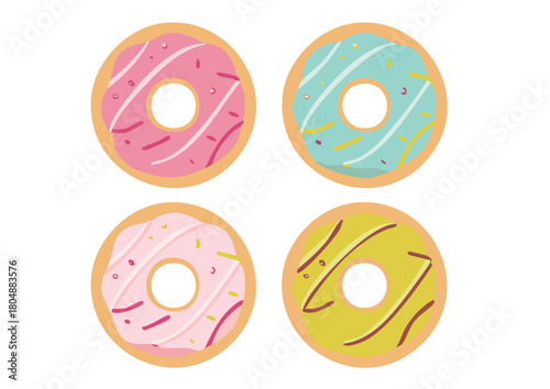 ドーナツのベクターイラスト003