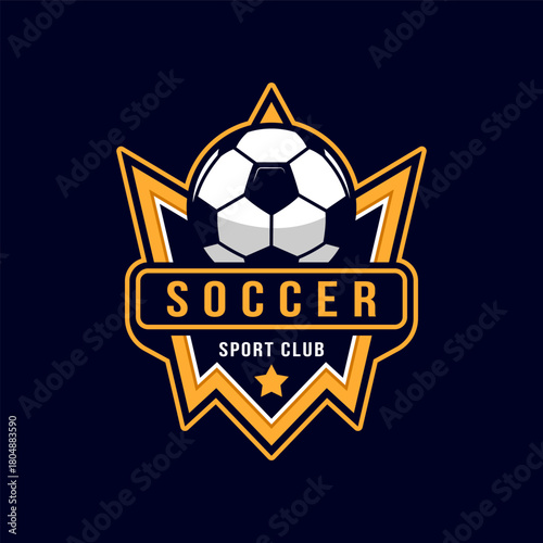 soccer logo badge template