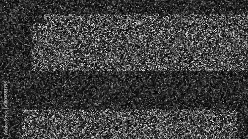 Wallpaper Mural Old Retro TV - Static tv black and white noise caused by bad signal reception. Torontodigital.ca