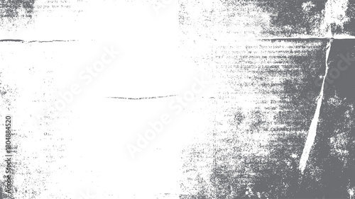 Textured grey and white background with scattered dots and abstract shapes resembling old paper or distressed grunge