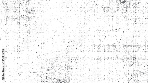 White background with scattered dark gray distressed grunge texture and faint grid lines overlay