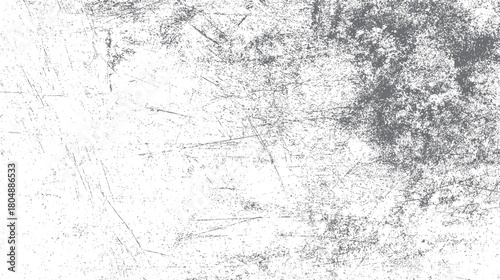White background with distressed gray grunge texture and scratches for overlay effects and vintage design