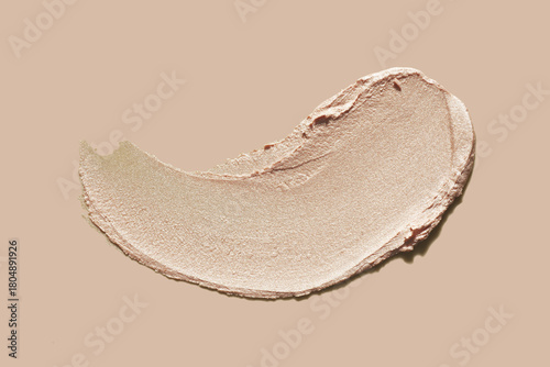 Картината върху платно Beige liquid creamy stick highlighter or bronzer luminous simmer glitter eye sha