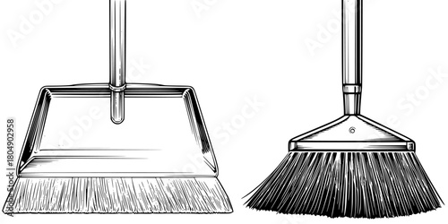 Sweeping Sands Time: Vintage Dustpan Trio | Clean, isolated vector art for creative projects.