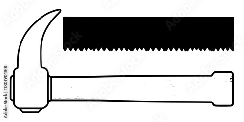 Timeless Craftsman's Toolbox: Tribute Art Sculpture | Clean, isolated vector art for creative projects.