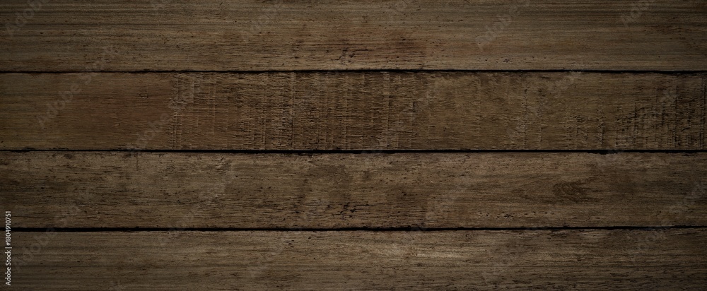 Fototapeta premium Dark wood background, old black wood texture for background