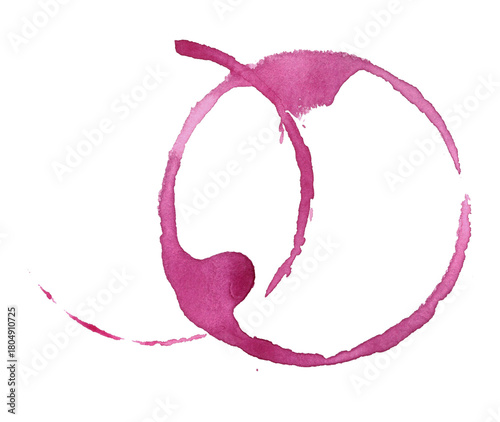 watercolor wine stains rings circles painting element