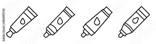 Marker pen set outline drawing for coloring book stationery art supply school education design vector