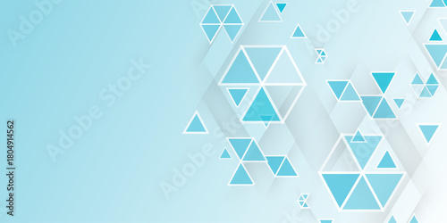 Abstract elegant triangle. White blue grey geometric universal background. modern design background with geometric shape. abstract graphic design banner pattern background template. Vector .	
