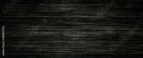 Dark wood background, old black wood texture for background